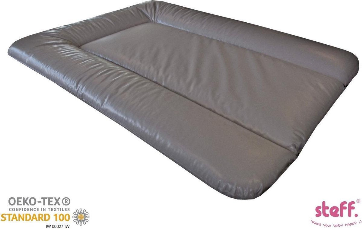 steff - aankleedkussen - 70x50 cm - bruin taupe - met kwaliteitslabel OEKO-TEX standard 100
