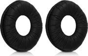 kwmobile 2x oorkussens voor Sony MDR-ZX110 / MDR-ZX310 koptelefoons - imitatieleer - voor over-ear-koptelefoon - zwart
