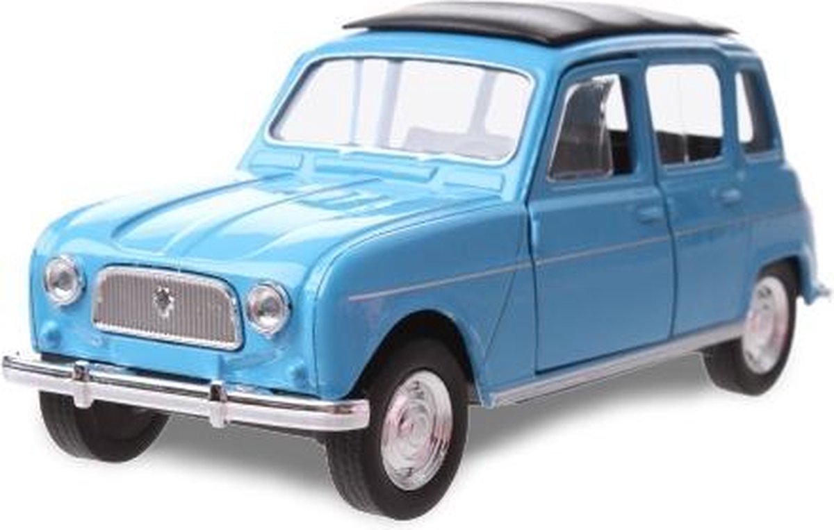 Welly Schaalmodel Renault 4 Jongens 12 Cm Staal Blauw