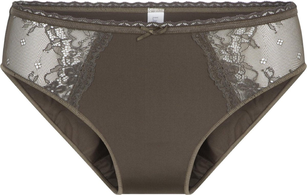 LingaDore - Daily Slip Olive - maat XL - Bruin Groen