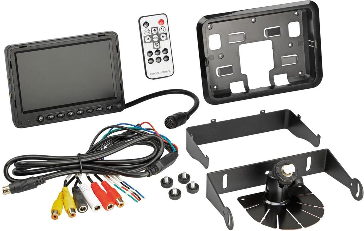 LCD monitor 5" Instelbare beeldlijnen 3x RCA input