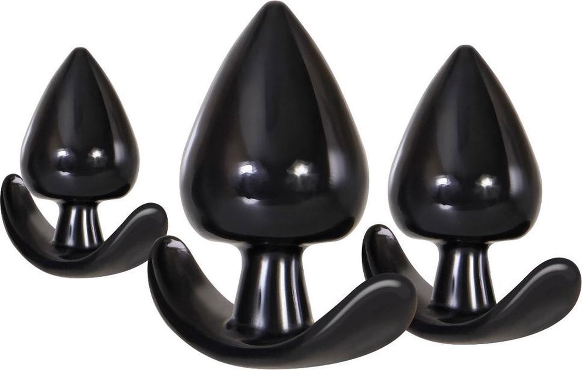 Evolved Anal Delights Buttplug Training Kit Zwart