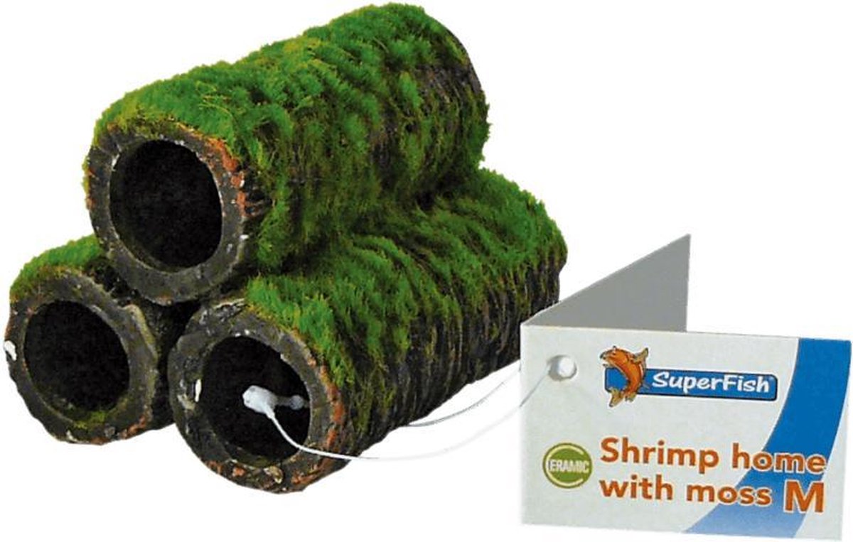 Superfish Shrimp Home Met Mos - Aquarium - Ornament -