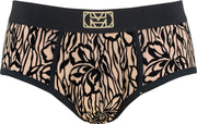 HOM midi briefs microfiber adonis mesh zwart - M