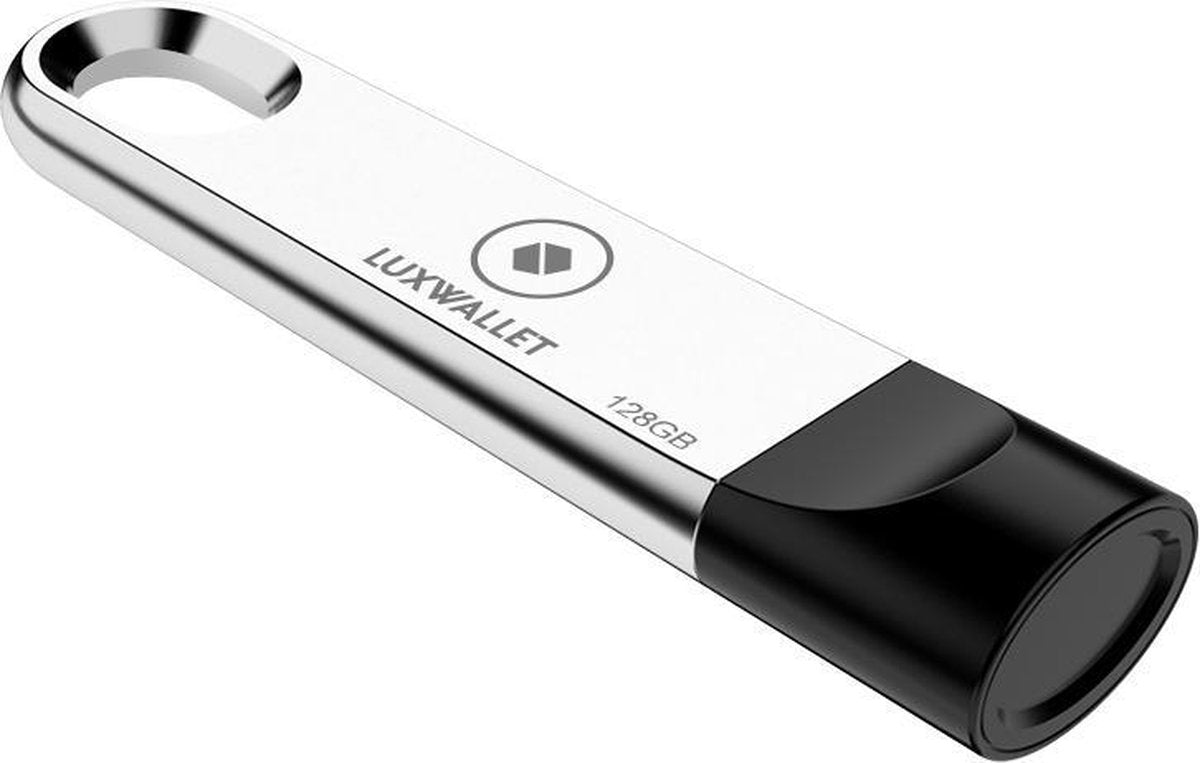 LUXWALLET® XPRO USB Stick - 128GB Stick - USB 3.0 - Metalen USB - Snelle Overdracht - Stootbestendig Design - Zilver