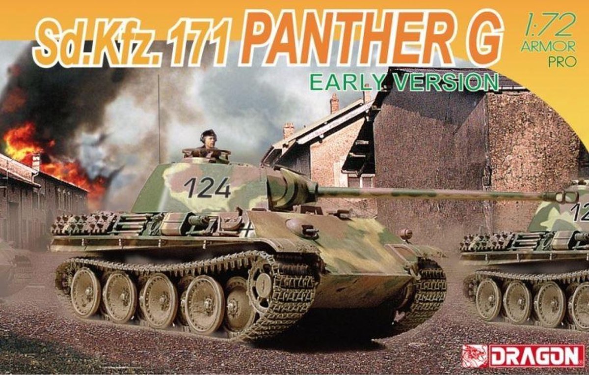 Dragon - 1/72 Sd.kfz 171 Panther G Early Version (?/21) * - DRA7205 - modelbouwsets