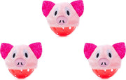Pepets© Biggetjes Ballen (3 stuks) - Kattenspeeltjes - Kattenspeelgoed - Speelgoed voor Katten - Kat Speeltje Bal - Kitten Speeltjes Balletjes - 2 muisjes GRATIS