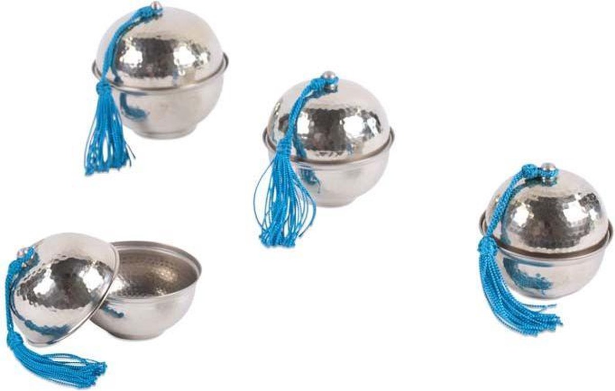 Marokkaanse Voorraad-Suikerpotjes 3-delig Blauw