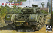 AFV-Club British Infantry Tank Churchill Mark VI w/ordnance QF 75mm MK. V Gun + Ammo by Mig lijm