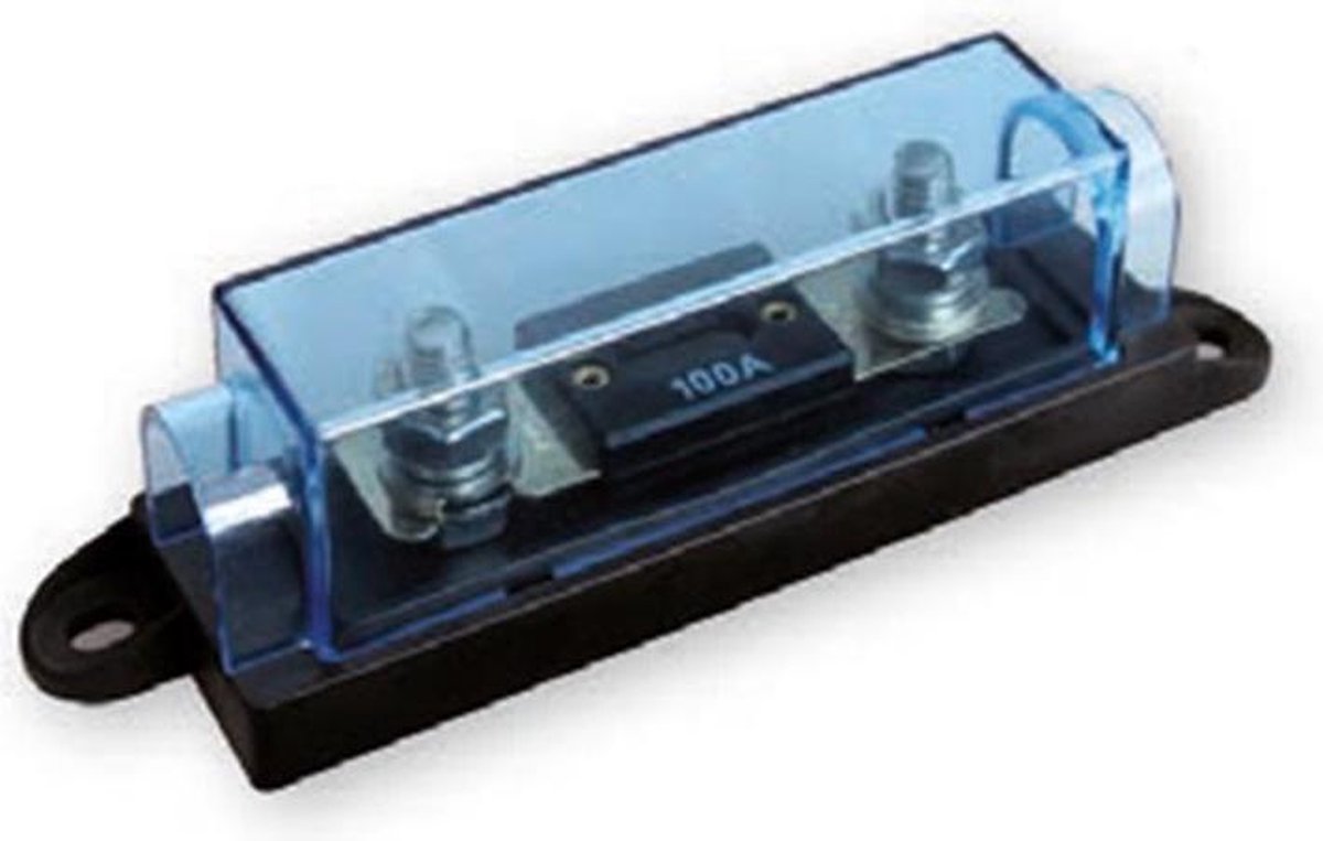 ZEKERINGHOUDER NYLON MET POLYCARBONAAT KAP