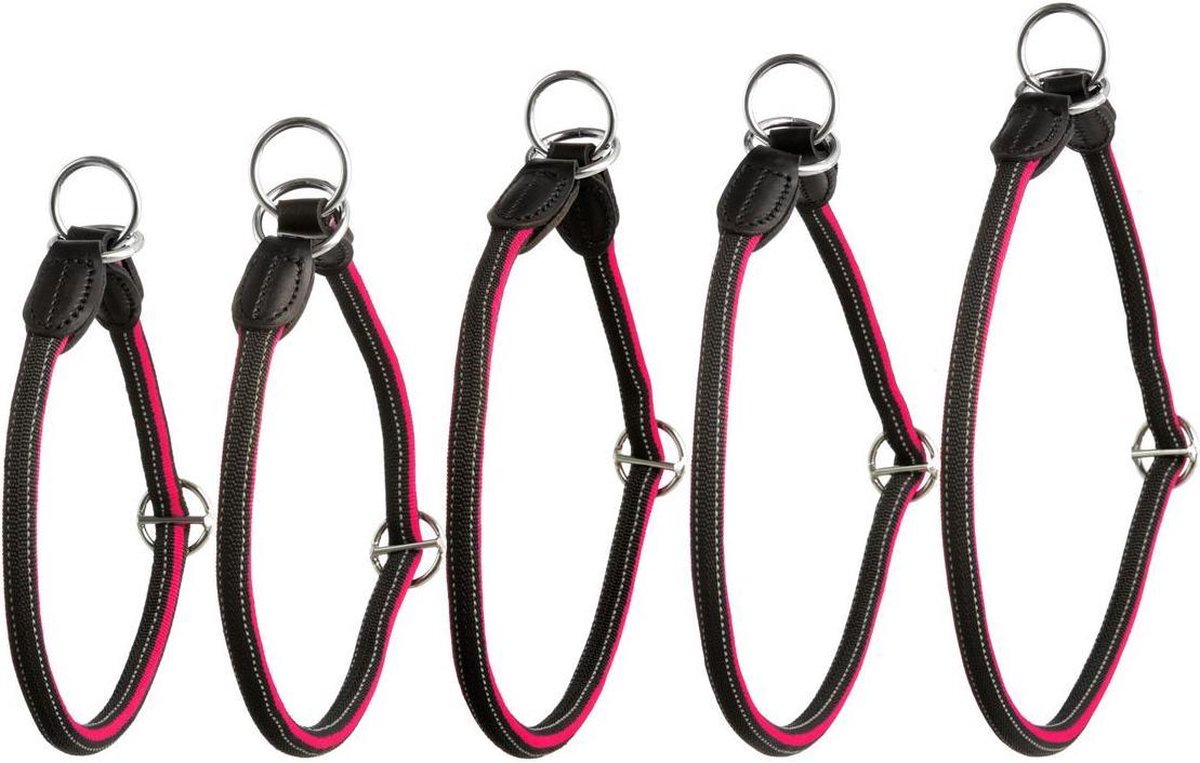 Choker reflective black-red 55cm