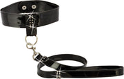 California Exotic Novelties Bound by Diamonds - Leash Collar Set - Zwart
