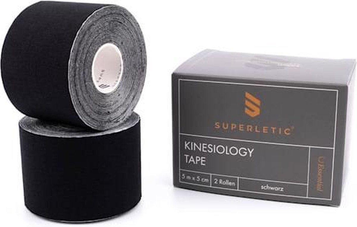 CAPITAL SPORTS Elek Kinesiotape - Sport tape rollen 5 m x 5 cm - katoen en acryl lijmlaag - waterproof - latexvrij