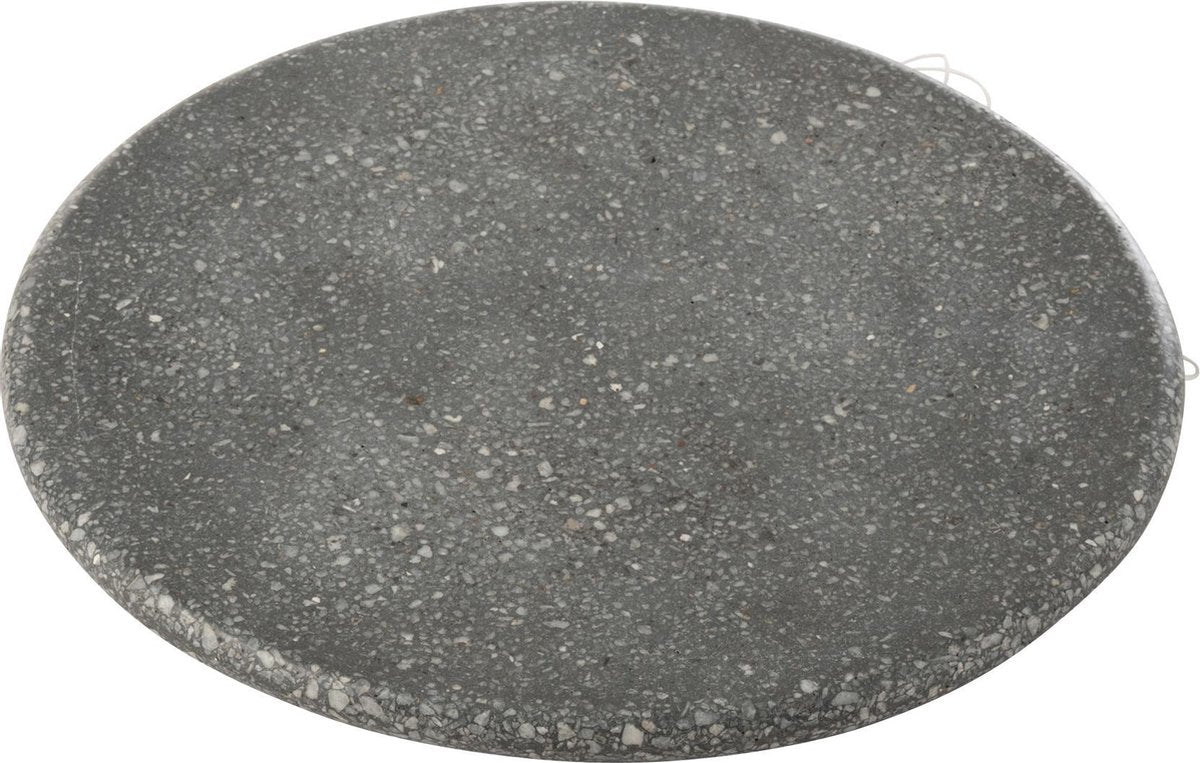 J-Line Plank Rond Marmer Grijs