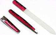 Contour Paris 3-delige Manicure-Epileerset (Nagelknipper-Pincet schuin-Manicureglasvijl)