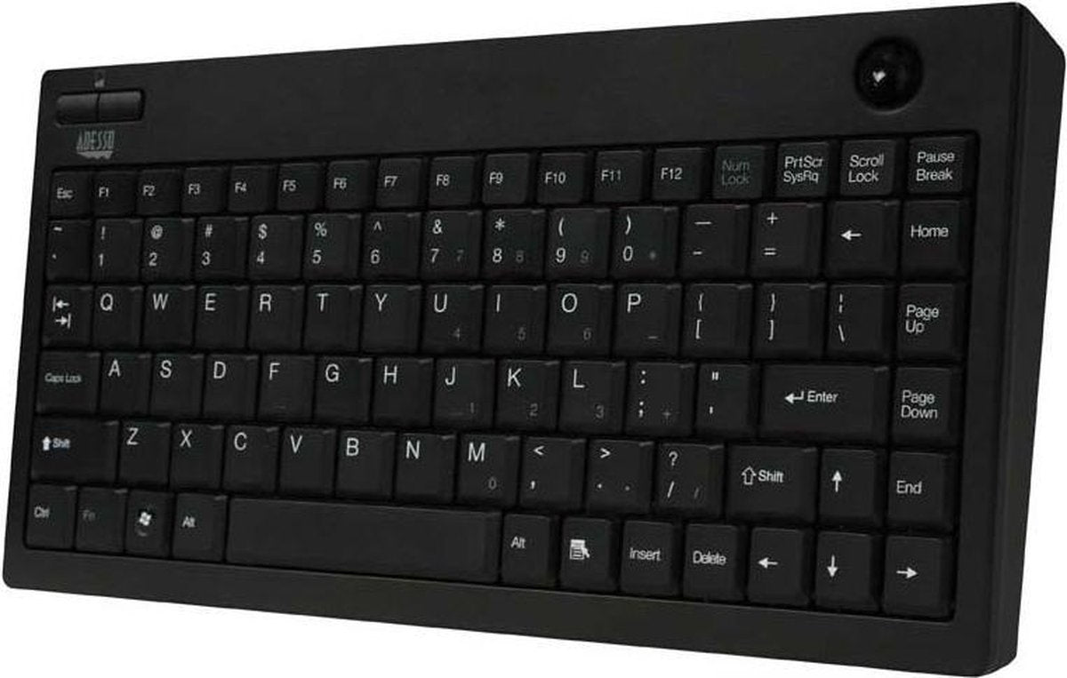 Adesso EasyTrack 3100 toetsenbord RF Draadloos QWERTY Amerikaans Engels Zwart