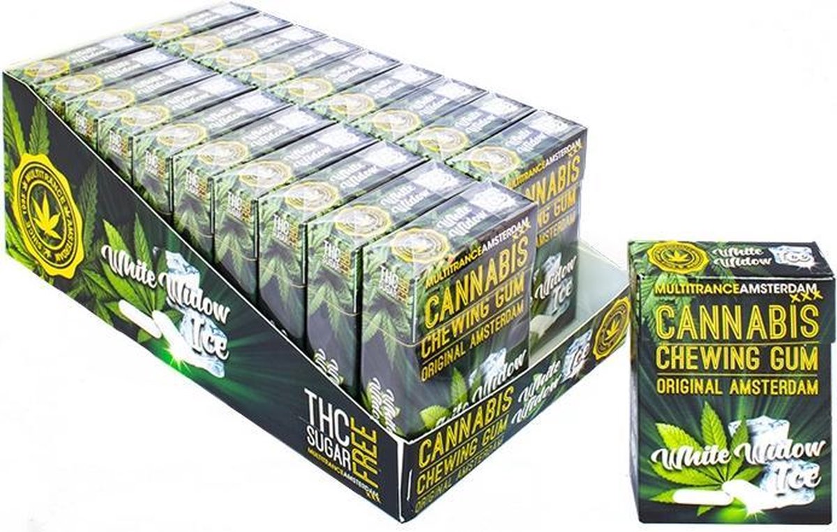 MediCbd White Widow Ice Chewing Gum - 20 Piece Display