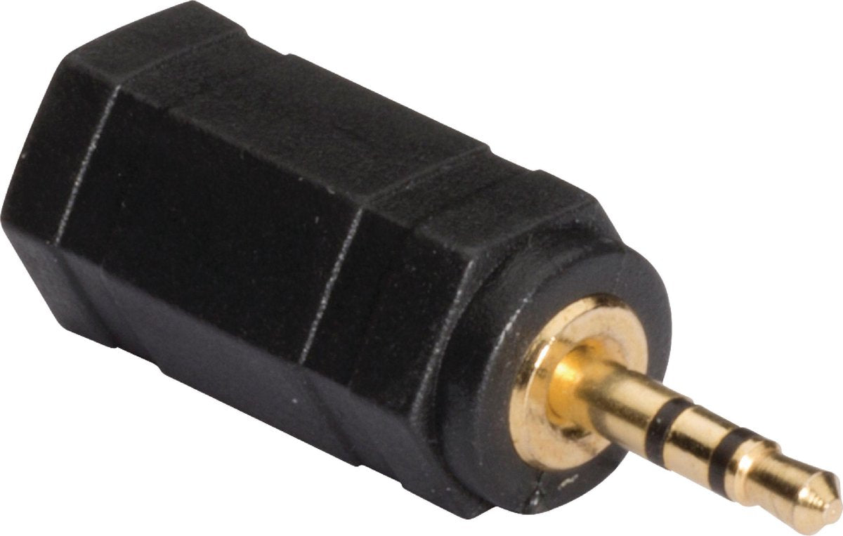 2.5 mm audio adapter 2.5 mm male - 3.5 mm female 1 pc grey