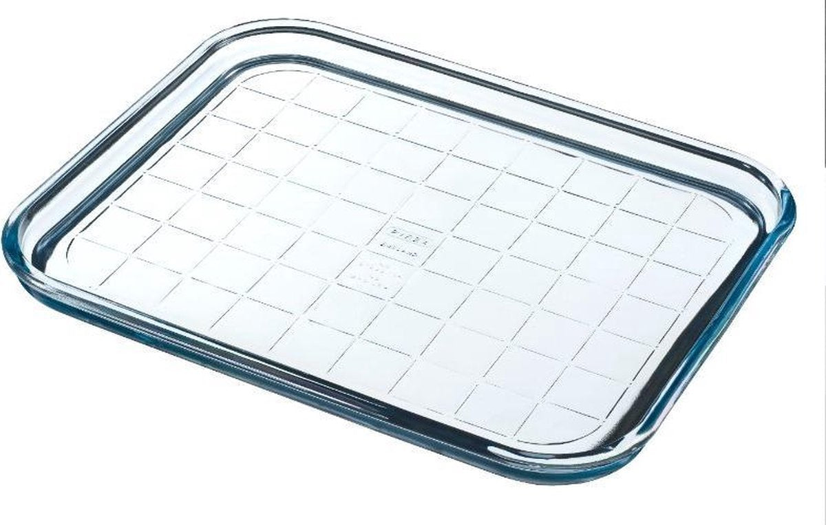 Pyrex Bake & Enjoy Bakplaat - Borosilicaatglas - 32x26x2 cm - Transparant