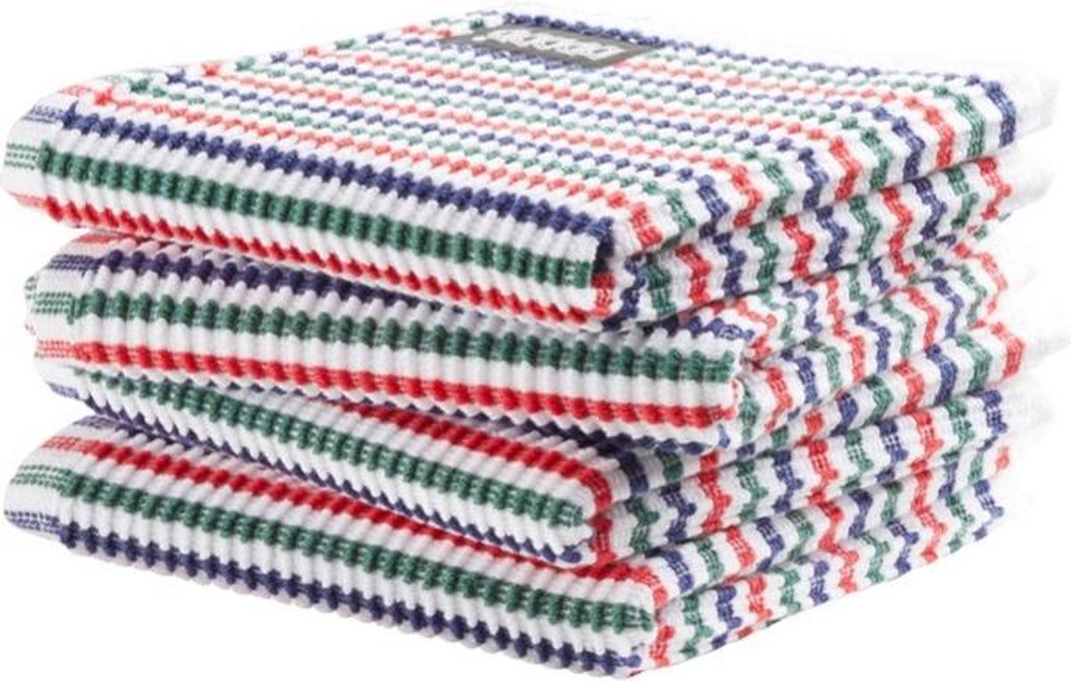 DDDDD vaatdoek Fun Clean Classic multi (30 x30 cm) per 4 stuks