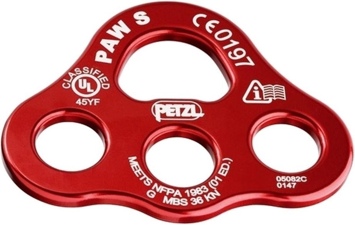 Petzl Paw S - Abseilacht - Rood