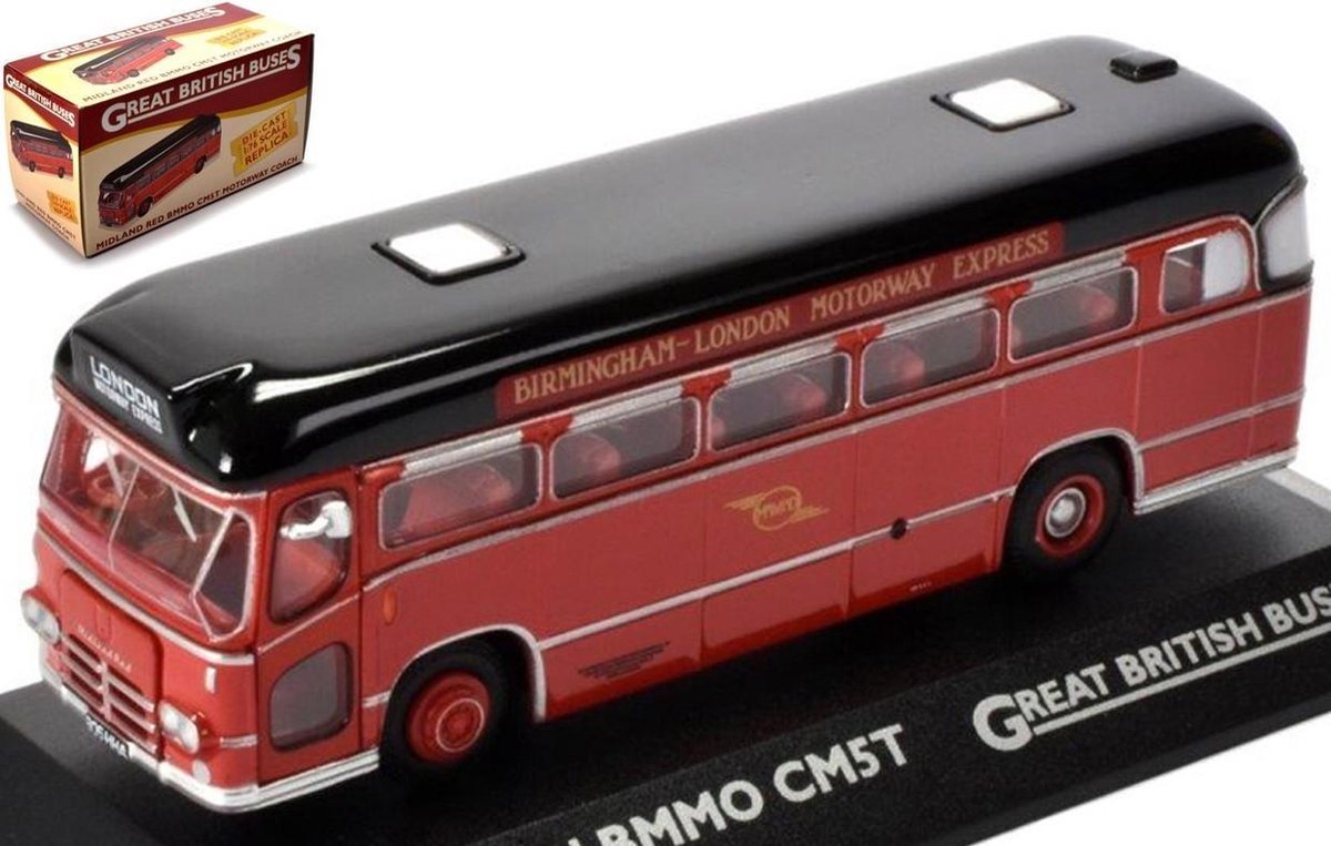 ATLAS Bmmo CM5T MOTORWAY COACH - MIDLAND RED schaalmodel 1:76