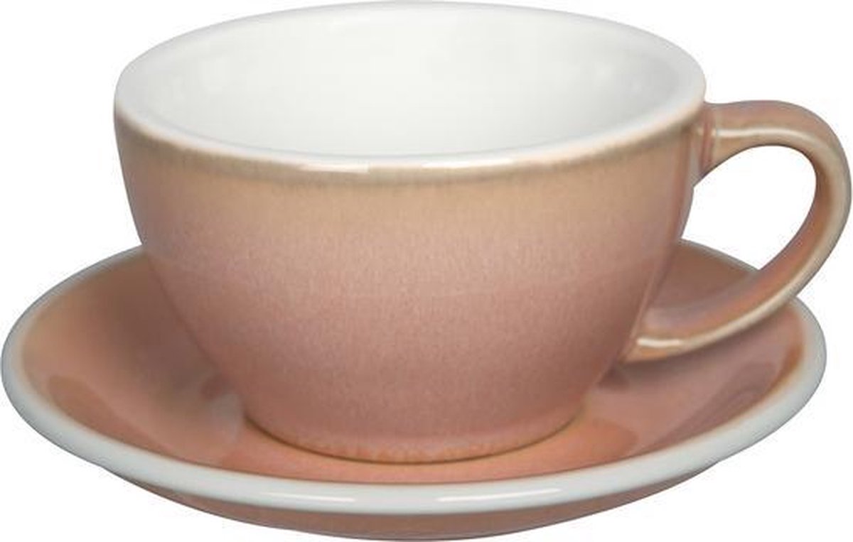 Loveramics Egg Café Latte Kop&Schotel 300ml - Rose