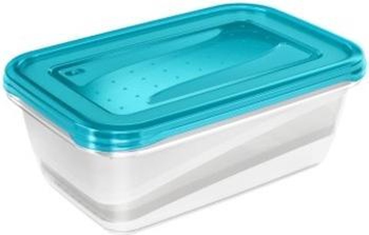 FREDO FRESH VERSHOUDDOZEN TRANSP/BLAUW SET 2  29X19X09 -  3