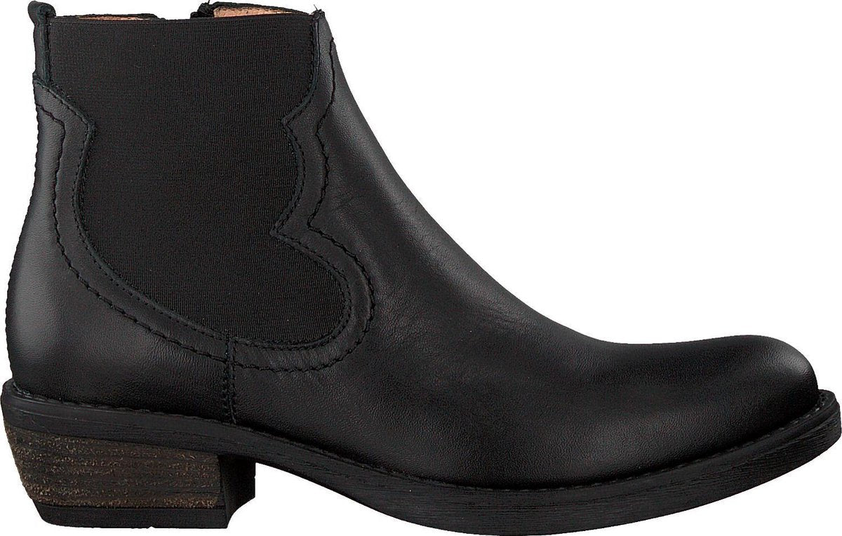 Unisa Wafi Enkelboots -  Enkellaarsjes - Meisjes - Zwart - Maat 37