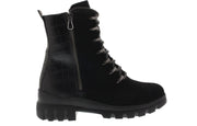 Dames Veterboots Waldlaufer 780802-200-001 Megan Zwart - Maat 4½