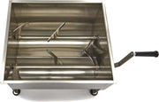 Handmatige Vleesmenger 40 Liter - Dubbele As - Max. 30 kg - RVS - 2 Draairichtingen - Professionele Vleesmixer - Maxima