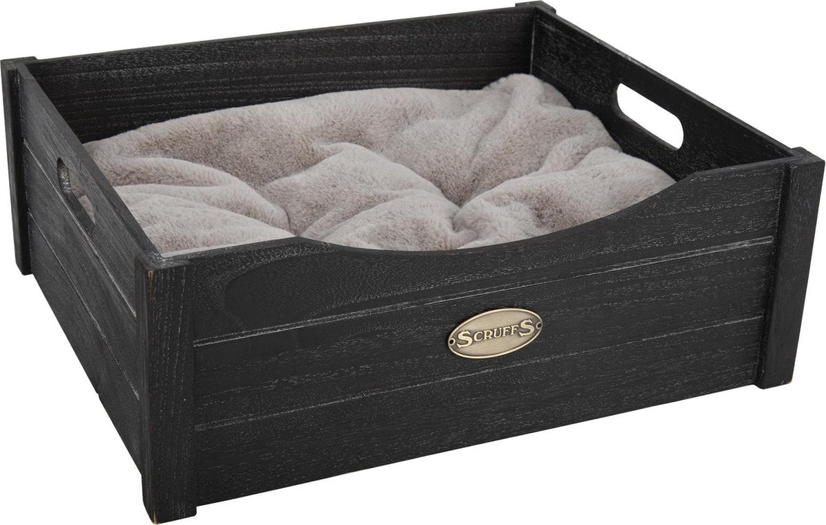 Scruffs Rustic Wooden Bed Charcoal