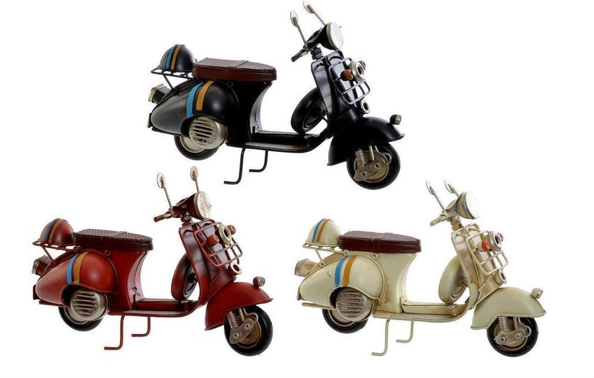 Voertuig DKD Home Decor Decoratief Metaal Motorfiets (3 pcs) (17 x 7 x 11 cm)