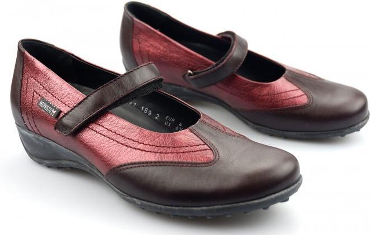 Mephisto LEIDINA Dames Instapper - Chianti Rood - Maat 37