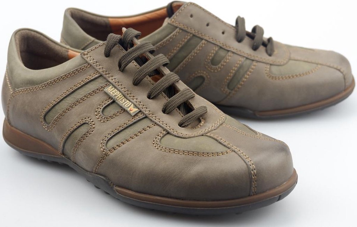 Mephisto AGATINO lederen veterschoen Heren donkergrijs  - Maat 40.5