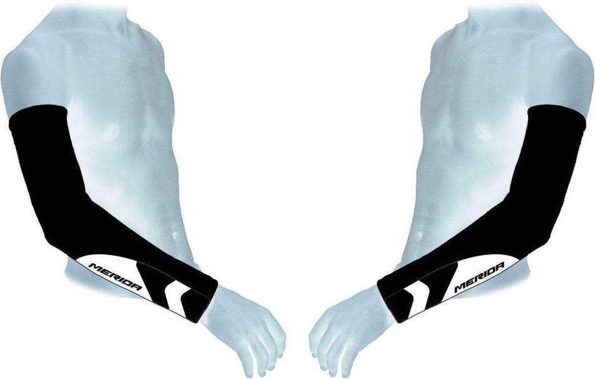 ARMWARMERS ZWART/WIT 3XL