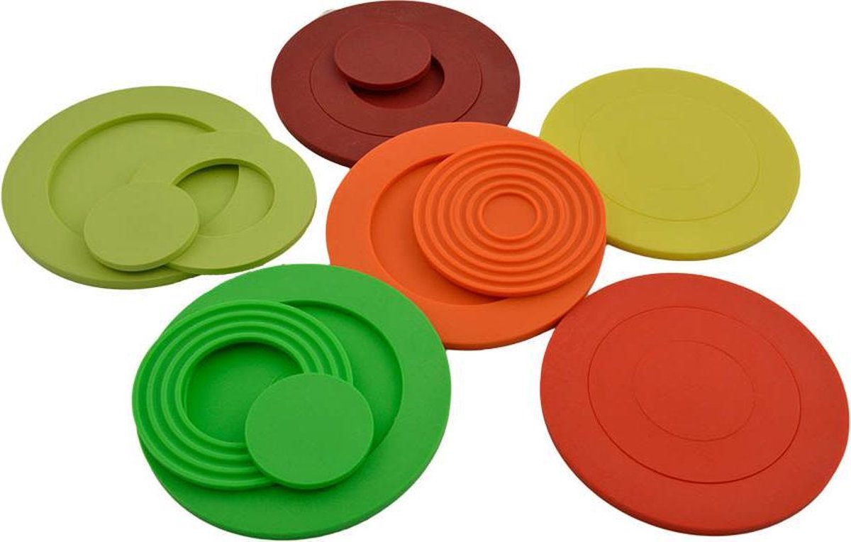 onderzetters Mix-it set 6 stuks | licht groen