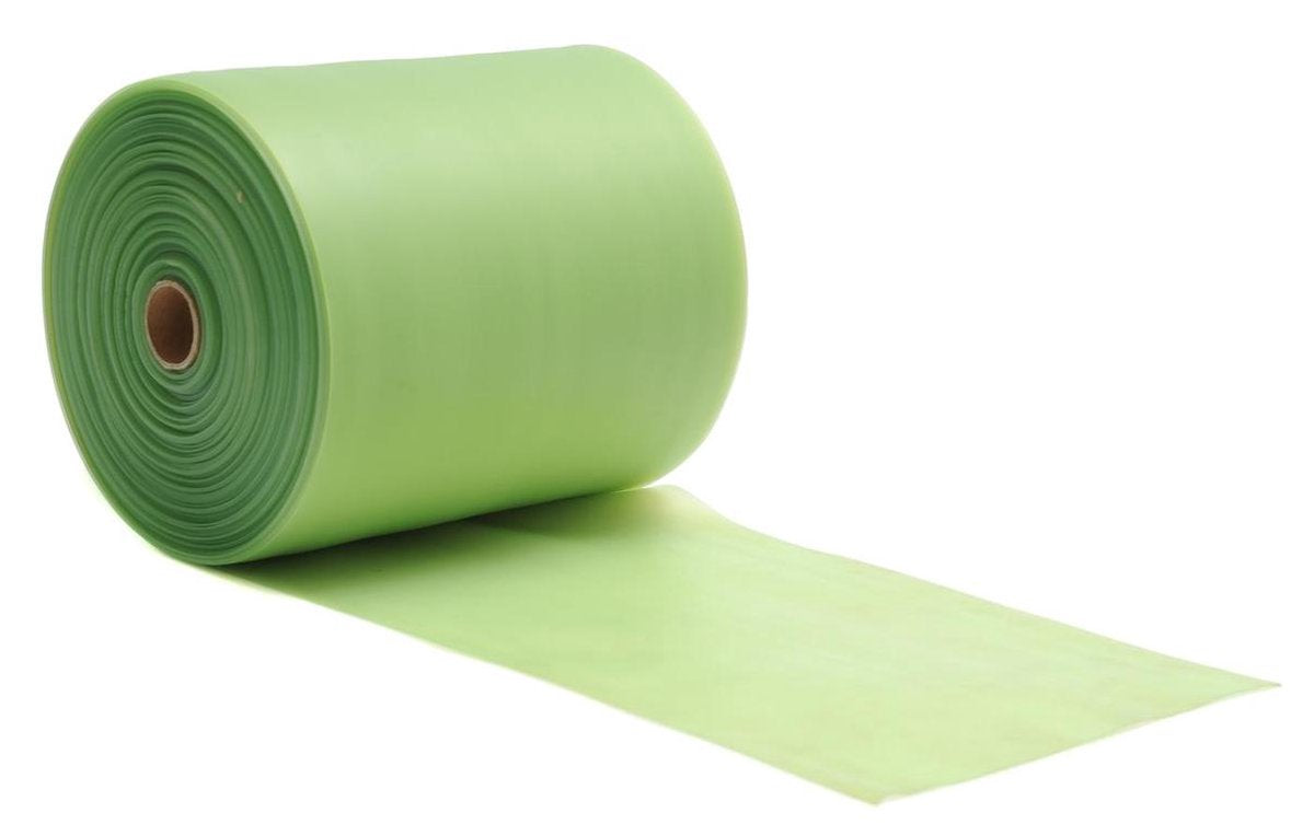 Pilates Brechband - latexvrij - 25m rol green - medium Suspension trainer YOGISTAR