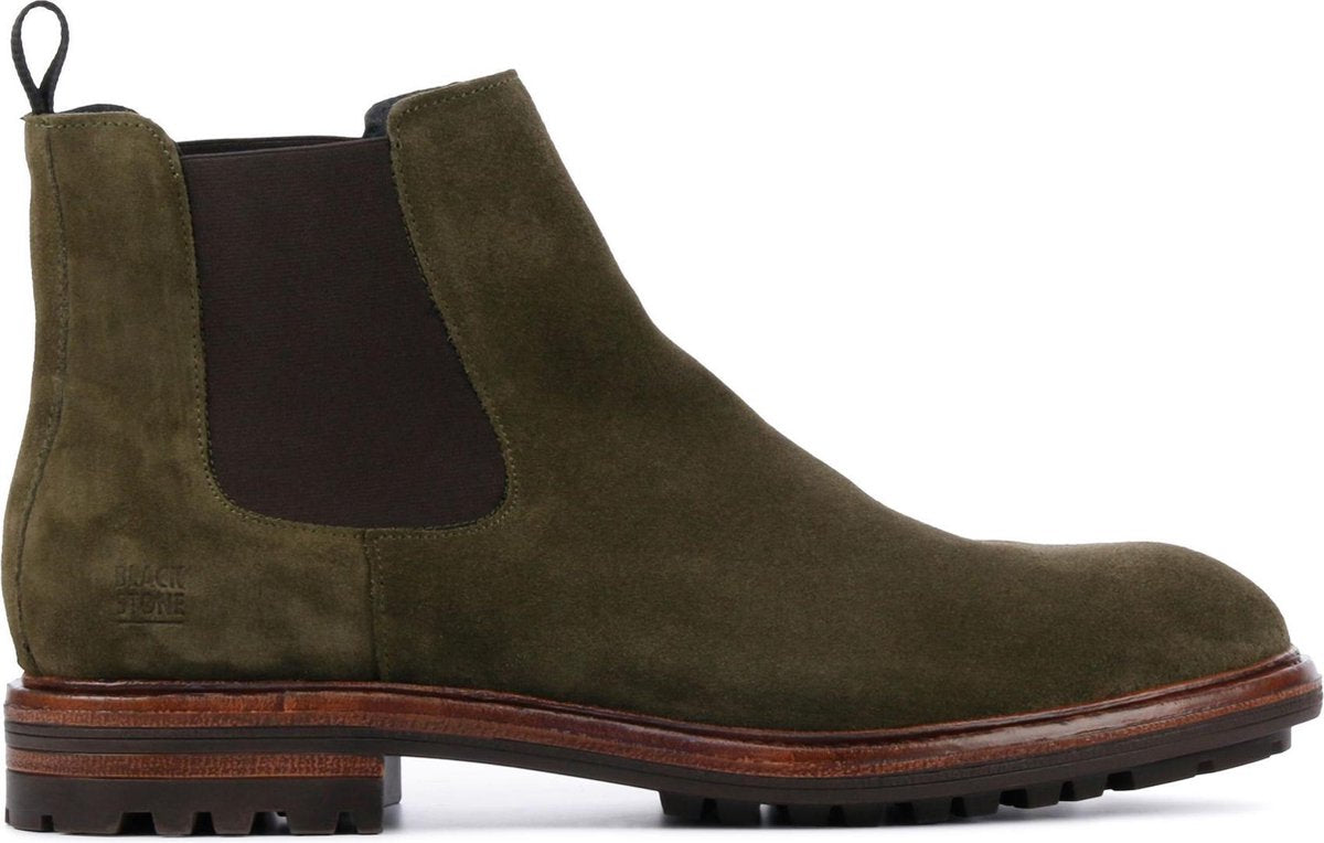 Blackstone Mannen Suède  Enkellaarsjes / Laarzen / Herenschoenen Ug23 - Groen - maat 43