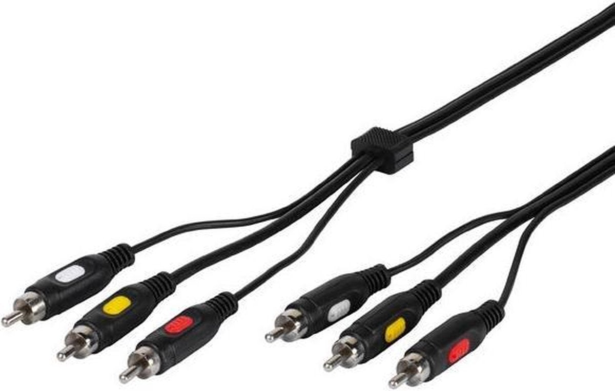 Vivanco 42029 Video-Audio Kabel RCA 3x Cinch Stekker 2M