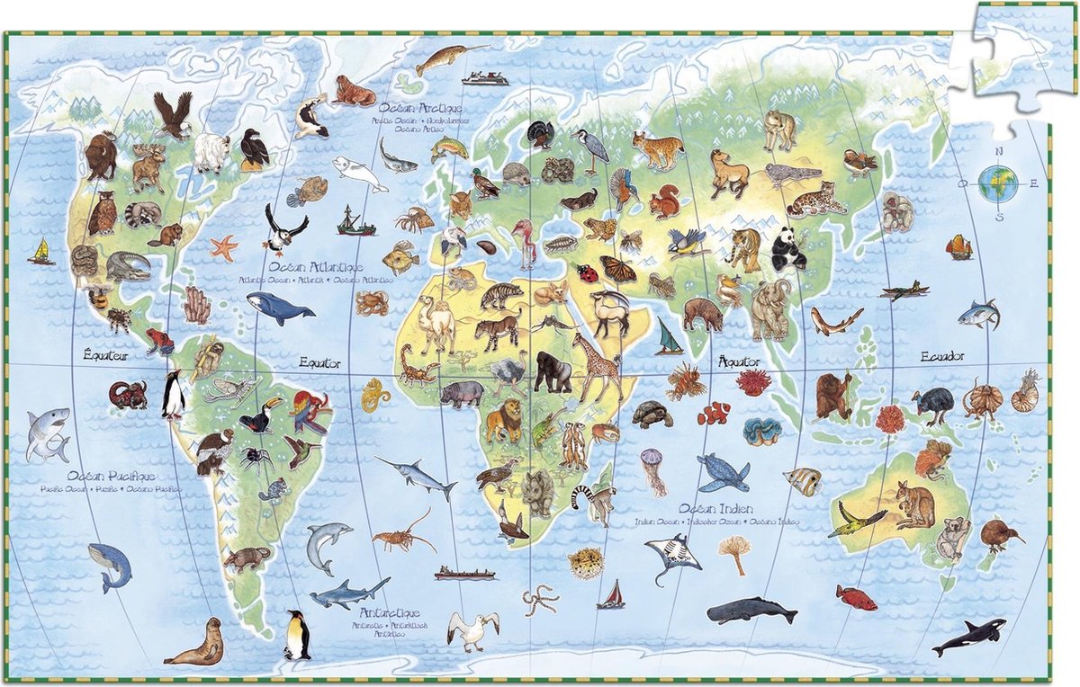 Djeco De dierenwereld - 100 stukjes
