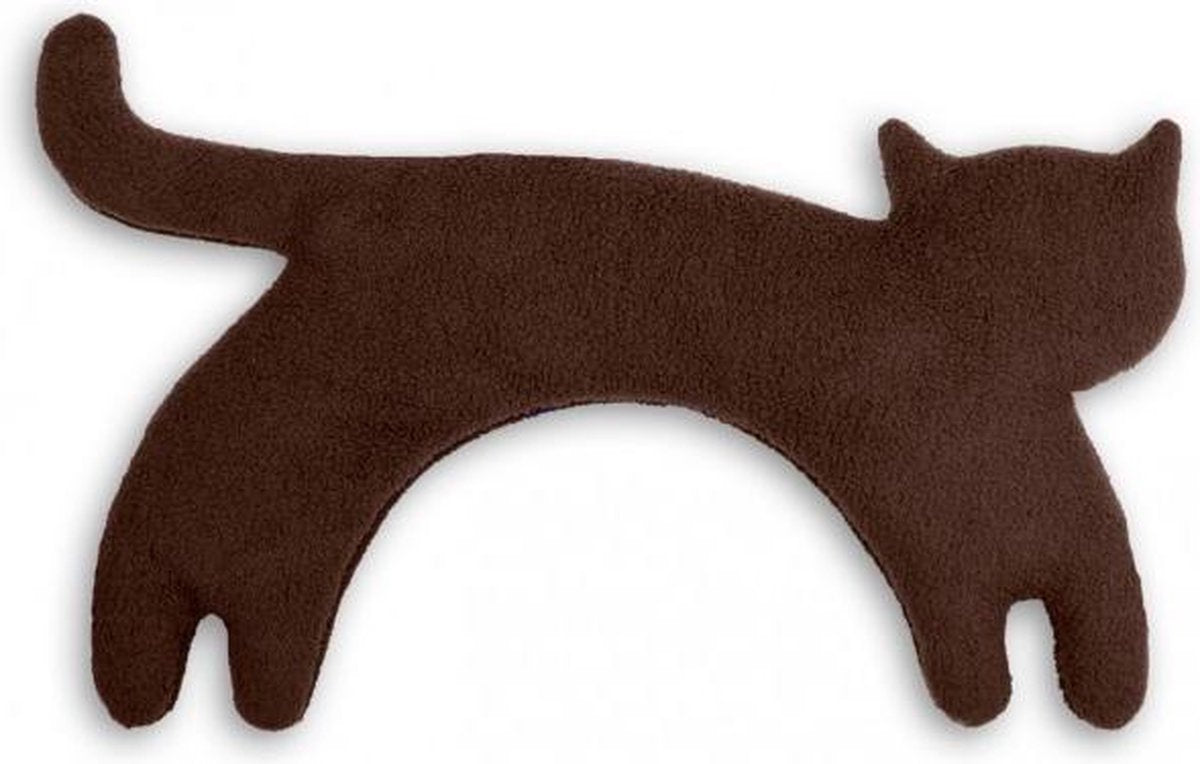 Leschi Warmtekussen Minina kat -  bruin-zwart