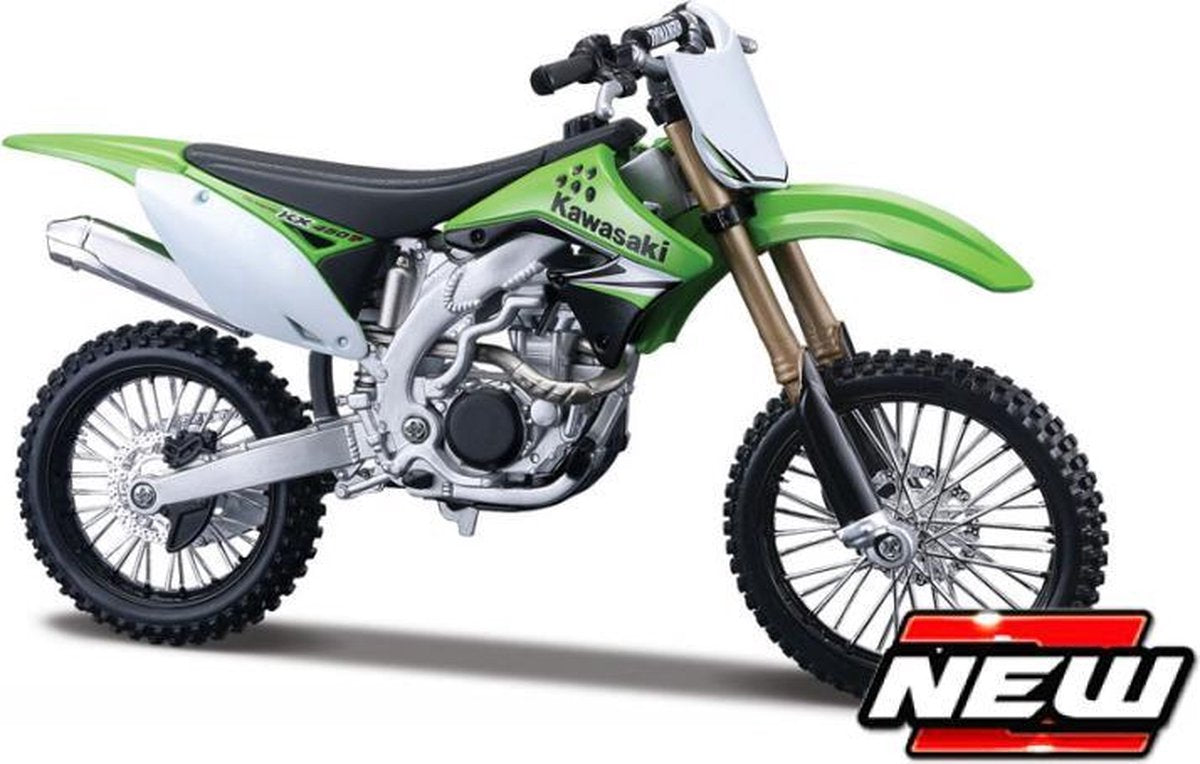 Maisto KAWASAKI KX 450F groen schaalmodel 1:12