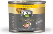 Grau Blikvoer hond exellence  puur gevogelte 6x 200gr
