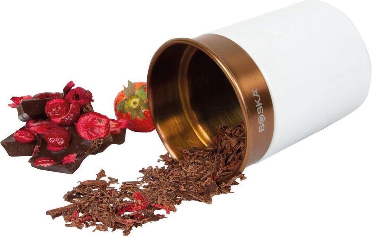 Boska Choco Flaker - Maak je eigen Chocoladevlokken - Keramiek - Wit/Koper