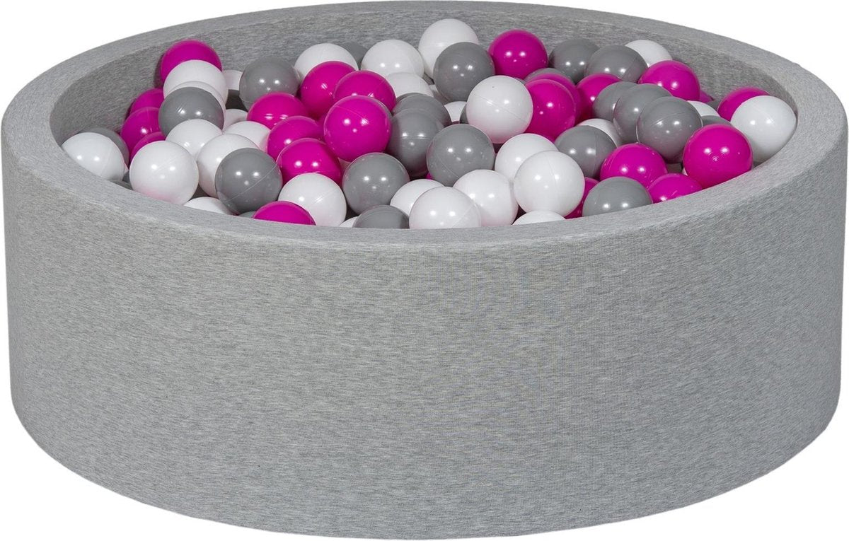 Zachte Jersey baby kinderen Ballenbak met 450 ballen