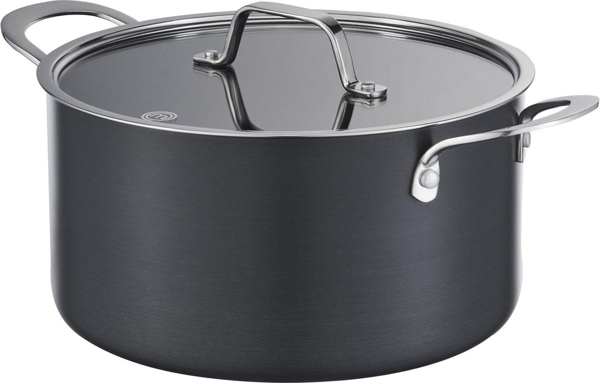 MasterChef Braadpan Hard Anodised - Ø 20 cm - Incl. Deksel - 3