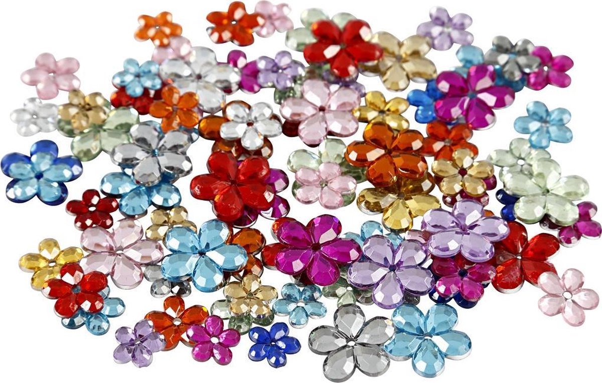 Creative Strasstenen Bloemen 6x10x14mm 252 Stuks