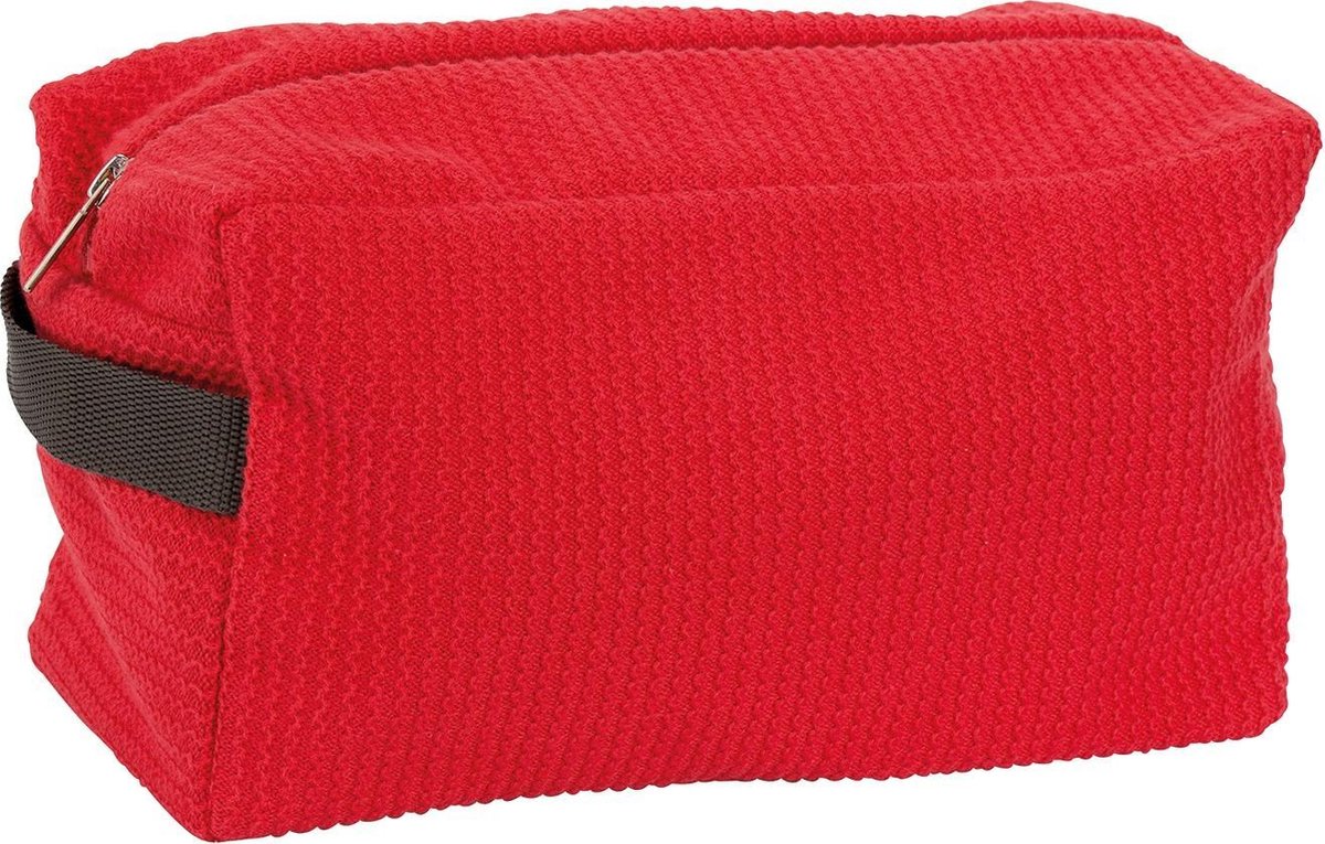 Pericles Toilettas Oceaan Katoen 28 X 15 Cm Rood