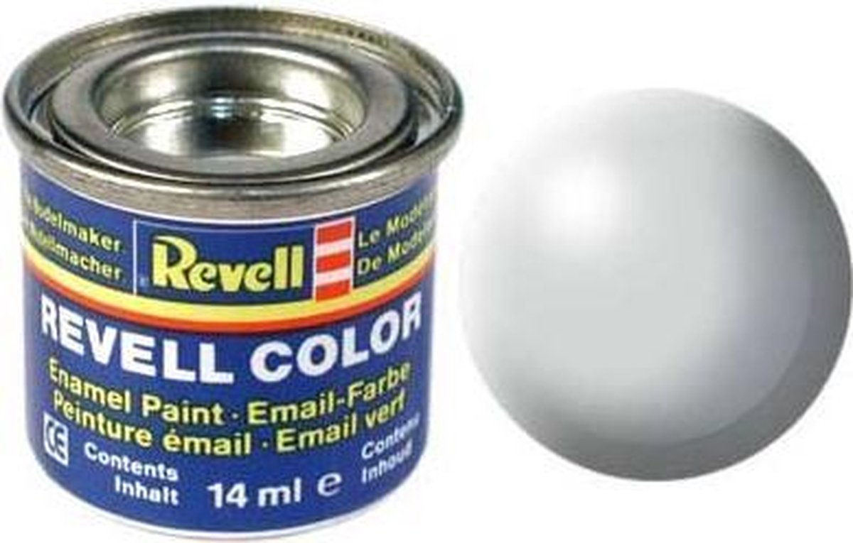 Revell #371 Light Grey - Satin - RAL7035 - Enamel - 14ml Verf potje